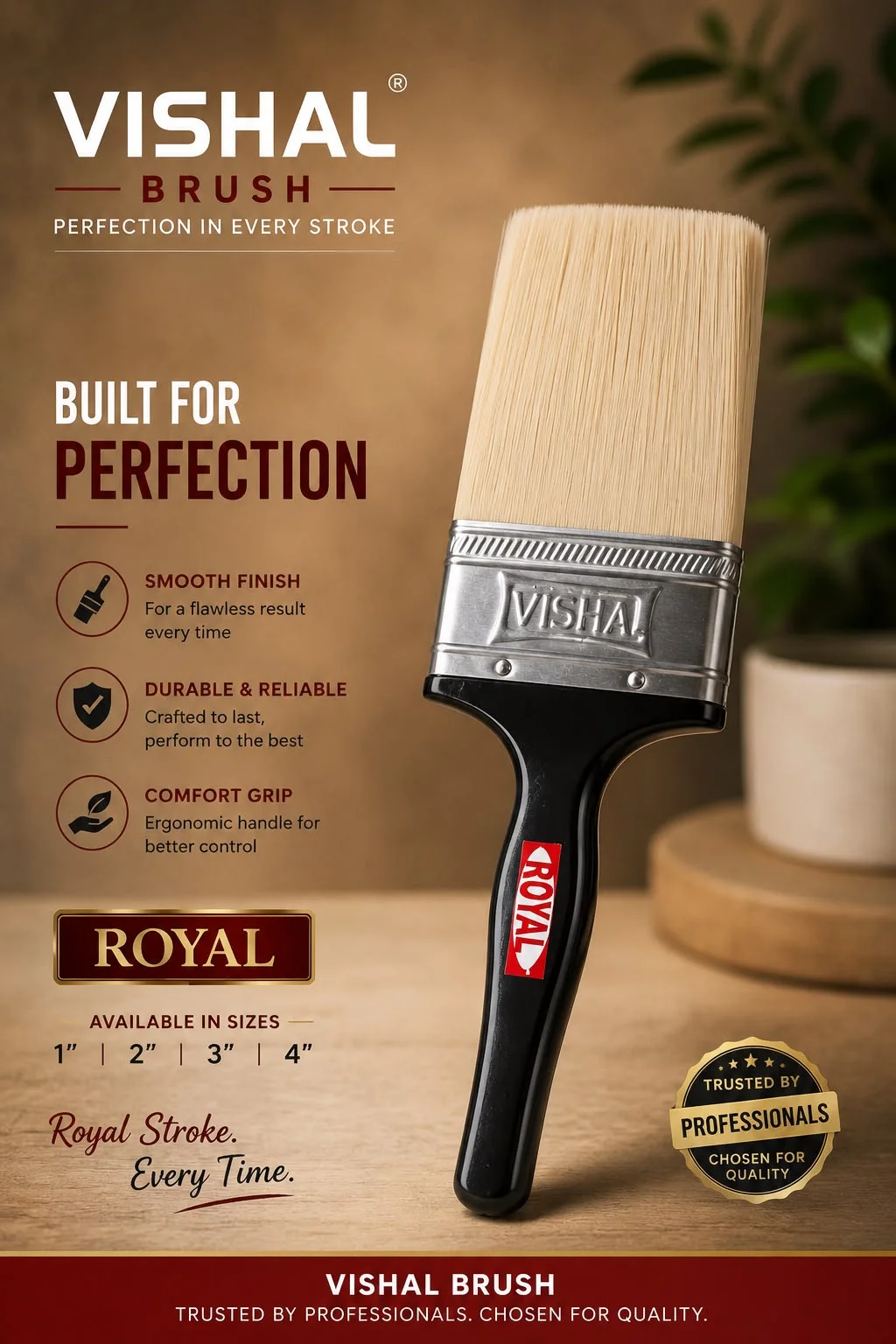 Royal Premium Synthetic Filament Brush